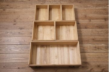 アンティーク家具　昭和初期　ストリップド(剥離)　桐材　可愛らしいサイズ感が魅力の小タンス(戸棚、収納棚、チェスト)(R-046589)