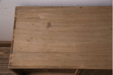 アンティーク家具　昭和初期　ストリップド(剥離)　桐材　可愛らしいサイズ感が魅力の小タンス(戸棚、収納棚、チェスト)(R-046589)