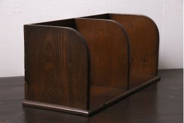 アンティーク家具　昭和中期　栓材　味わい深い木色が魅力的なブックスタンド(本立て)(R-046594)