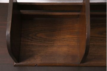 アンティーク家具　昭和中期　栓材　味わい深い木色が魅力的なブックスタンド(本立て)(R-046594)