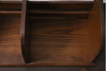 アンティーク家具　昭和中期　栓材　味わい深い木色が魅力的なブックスタンド(本立て)(R-046594)