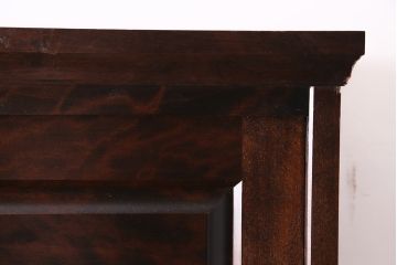 中古　北海道民芸家具　#530　和洋どちらのお部屋にも馴染みやすい戸棚付き整理タンス(衣装箪笥、重ねタンス)(R-046596)