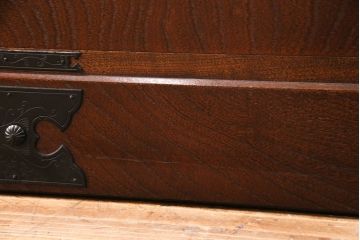 中古　国産　民芸家具　和の風格漂う上質なつくりのワードローブ(洋服タンス、衣装箪笥)(R-046598)