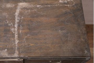 アンティーク家具　昭和初期　栓材　レトロスタイルにおすすめのシンプルな平机(ワークデスク、在宅ワーク、在宅用)(R-046602)