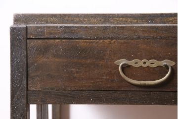 アンティーク家具　昭和初期　栓材　レトロスタイルにおすすめのシンプルな平机(ワークデスク、在宅ワーク、在宅用)(R-046602)