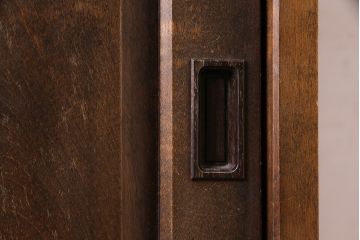 ヴィンテージ家具　北海道民芸家具　ペイント仕上げ限定　深みのある色合いが魅力の下駄箱(収納棚、戸棚、ビンテージ)(R-046606)