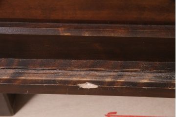 ヴィンテージ家具　北海道民芸家具　ペイント仕上げ限定　深みのある色合いが魅力の下駄箱(収納棚、戸棚、ビンテージ)(R-046606)