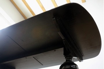 イギリスヴィンテージ　高級感あるバルボスレッグのダイニングテーブル　(R-046607)