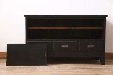 アンティーク家具　当店リメイク　和モダンなローボード(テレビ台、テレビボード、戸棚)(R-046617)
