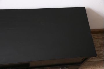 アンティーク家具　当店リメイク　和モダンなローボード(テレビ台、テレビボード、戸棚)(R-046617)