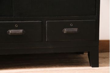 アンティーク家具　当店リメイク　和モダンなローボード(テレビ台、テレビボード、戸棚)(R-046617)