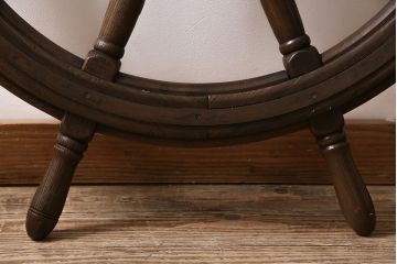 アンティーク雑貨　船舶　木製ラット　操舵輪(舵、ディスプレイ、オブジェ)(R-046622)