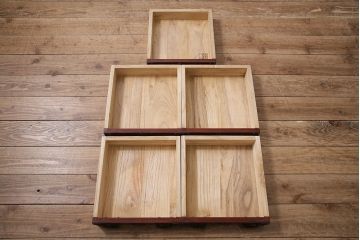 中古　岩谷堂箪笥　桜木家具店製　鋲付金具　小箪笥(小タンス、小引き出し)(R-046632)