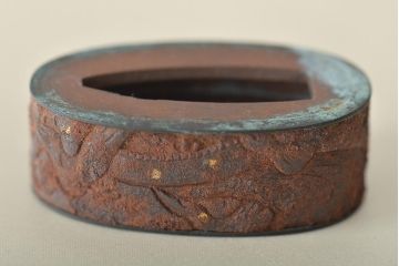 古い縁頭など14点(目貫、刀装具、彫金武具)(R-046641)