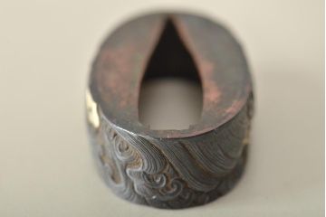 古い縁頭など14点(目貫、刀装具、彫金武具)(R-046641)