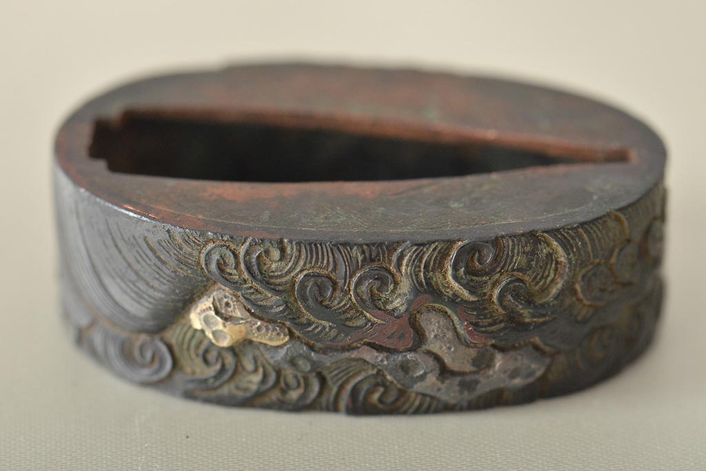 古い縁頭など14点(目貫、刀装具、彫金武具)(R-046641)