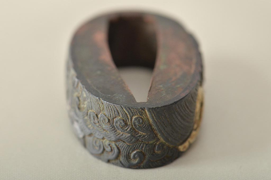 古い縁頭など14点(目貫、刀装具、彫金武具)(R-046641)