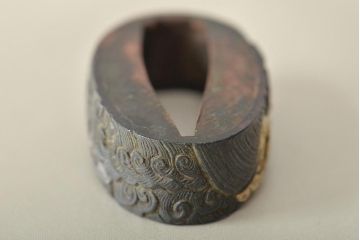 古い縁頭など14点(目貫、刀装具、彫金武具)(R-046641)