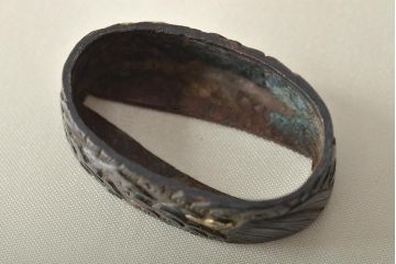 古い縁頭など14点(目貫、刀装具、彫金武具)(R-046641)