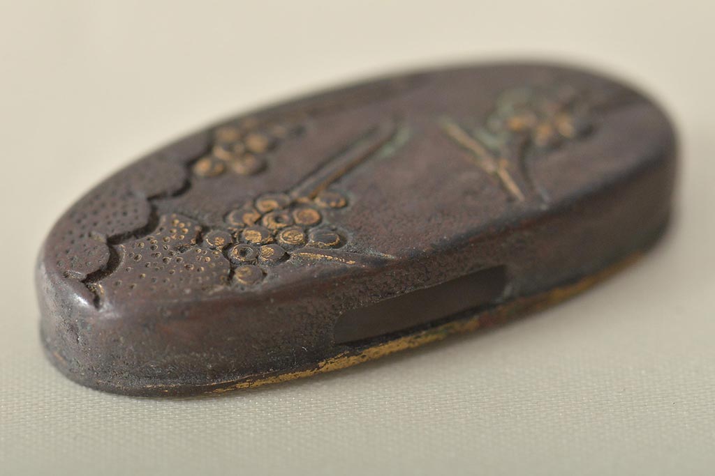 古い縁頭など14点(目貫、刀装具、彫金武具)(R-046641)