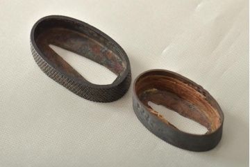 古い縁頭など14点(目貫、刀装具、彫金武具)(R-046641)