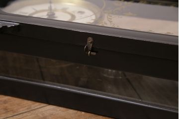 アンティーク時計　大正期　精工舎(SEIKOSHA、セイコー)　ゼンマイ式　スリゲル型　シックな雰囲気漂う掛け時計(古時計、柱時計、座敷時計)(R-046657)
