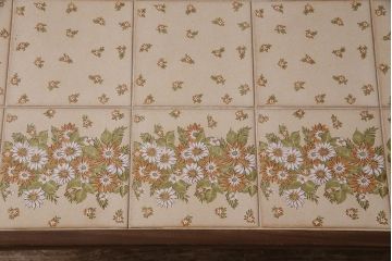 ヴィンテージ家具　北欧ビンテージ　G-PLAN(ジープラン)　チーク材　タイルトップの大振りなセンターテーブル(R-046658)