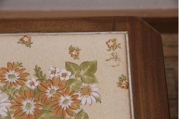 ヴィンテージ家具　北欧ビンテージ　G-PLAN(ジープラン)　チーク材　タイルトップの大振りなセンターテーブル(R-046658)