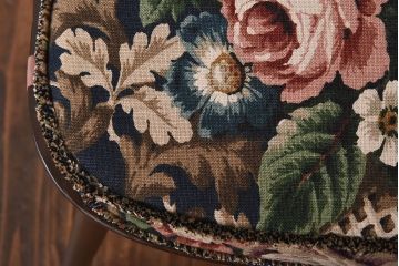 ヴィンテージ家具　イギリスビンテージ　ERCOL(アーコール)　ゴールドスミス　クッション付きダイニングチェア(椅子、ハイバックチェア)(R-046660)