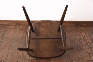 ヴィンテージ家具　イギリスビンテージ　ERCOL(アーコール)　ゴールドスミス　クッション付きダイニングチェア(椅子、ハイバックチェア)(R-046660)