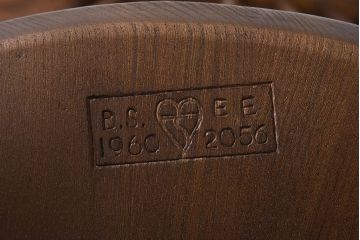 ヴィンテージ家具　イギリスビンテージ　ERCOL(アーコール)　ゴールドスミス　クッション付きダイニングチェア(椅子、ハイバックチェア)(R-046661)