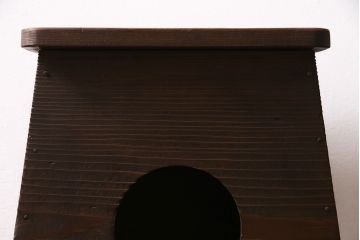 アンティーク家具　昭和中期　ヒノキ材　シンプルなつくりのレトロな踏み台(ステップ、飾り台、花台)(R-046663)