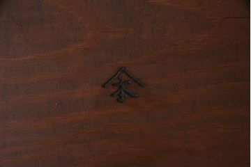 アンティーク家具　昭和初期　ヒノキ材　シンプルな金具の小引き出し(小物収納)(R-046667)