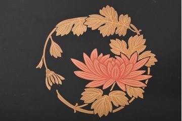 輪島塗　五島屋　木製蒔絵　屠蘇器　共箱(杯台、銚子、金彩)(R-046670)
