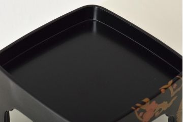輪島塗　五島屋　木製蒔絵　屠蘇器　共箱(杯台、銚子、金彩)(R-046670)