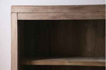 アンティーク家具　昭和初期　ストリップド(剥離)　特大サイズ!素朴な木味が魅力のキャビネット(重ね、収納棚)(R-046681)