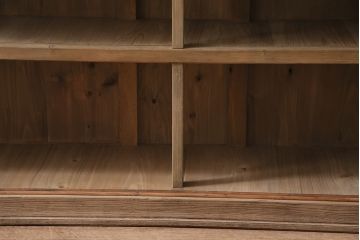 アンティーク家具　昭和初期　ストリップド(剥離)　特大サイズ!素朴な木味が魅力のサイドボード(本棚、収納棚)(R-046682)