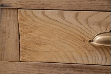 アンティーク家具　昭和初期　ストリップド(剥離)　特大サイズ!素朴な木味が魅力の引き出し付きサイドボード(本棚、収納棚)(R-046683)