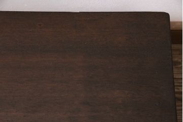 アンティーク家具　昭和中期　ラワン材　小振りなサイズが可愛いレトロな文机(花台、飾り台)(R-046686)