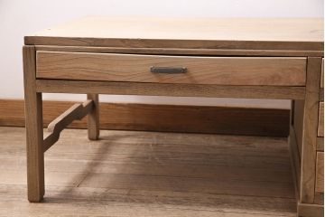 アンティーク家具　昭和中期　ストリップド(剥離)　栗材　ナチュラルな雰囲気が魅力の文机(ローテーブル、センターテーブル)(R-046687)