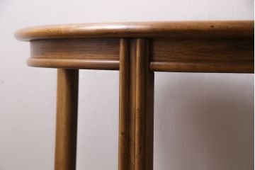 ヴィンテージ家具　DREXEL HERITAGE(ドレクセルヘリテイジ)　ラウンド型　温かみのある雰囲気が素敵なエクステンションテーブル(ダイニングテーブル、ビンテージ)(R-046689)