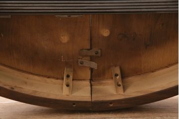 ヴィンテージ家具　DREXEL HERITAGE(ドレクセルヘリテイジ)　ラウンド型　温かみのある雰囲気が素敵なエクステンションテーブル(ダイニングテーブル、ビンテージ)(R-046689)