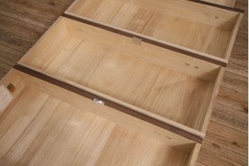 中古　伝統工芸品　山竹永井タンス店　久光　衣装盆付きの加茂総桐箪笥(定価約120万円)(総桐たんす、衣装箪笥、着物箪笥、和タンス)(R-046692)