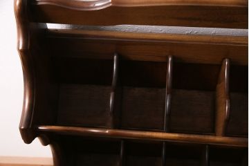 ヴィンテージ家具　カリモク　シックな空間にも馴染むスリッパラック(スリッパ立て、ビンテージ)(R-046695)