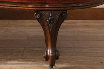 アンティーク家具　マホガニー材　クラシカルなイギリスアンティークのシェーズロング(ソファ、カウチソファ)(R-046719)