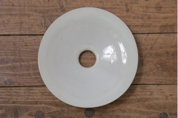 アンティーク照明　昭和レトロ　平笠シェードの吊り下げ照明(ペンダントライト、天井照明、電笠)(R-046721)