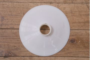 アンティーク照明　昭和レトロ　昔懐かしい平笠シェードの吊り下げ照明(ペンダントライト、天井照明、電笠)(R-046722)