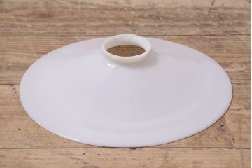 アンティーク照明　昭和レトロ　昔懐かしい平笠シェードの吊り下げ照明(ペンダントライト、天井照明、電笠)(R-046723)