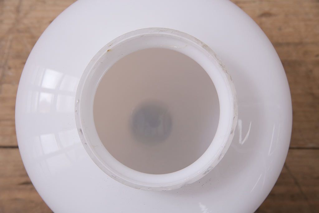 アンティーク照明　昭和中期　ころんとしたフォルムのレトロなペンダントライト(天井照明)(R-046726)