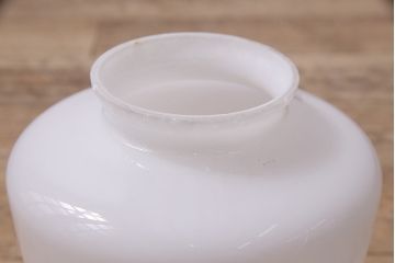 アンティーク照明　昭和中期　ころんとしたフォルムのレトロなペンダントライト(天井照明)(R-046726)